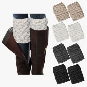 Brand New Knit Boot Topper Socks